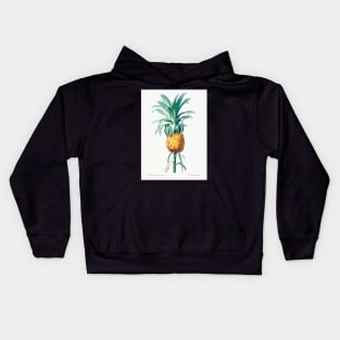 Pineapple - Ananas Comosus Botanical Illustration Kids Hoodie